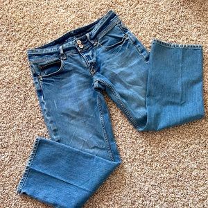 Vintage Banana Republic crop, straight leg, low rise jeans